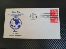 first day cover stamp #C65 8c Plane & Capitol Rotary Press Coil Air Post 