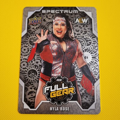 Upper Deck AEW Spectrum - Full Gear Metal Card - Nyla Rose
