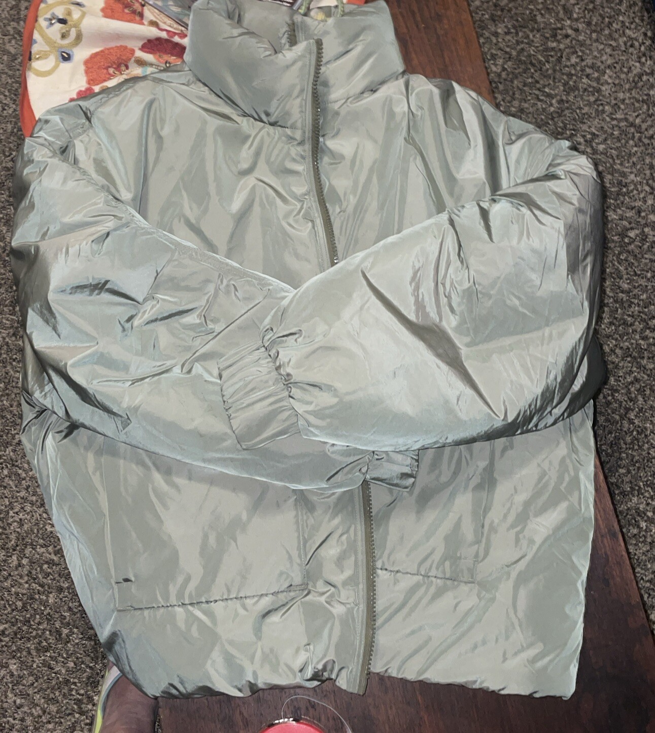 Fabletics Ever Shine Pine All Weather Puffer Jack… - image 2