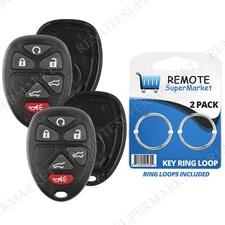 2 Replacement for  Chevy Tahoe Traverse GMC Yukon Remote Key Fob Shell Case