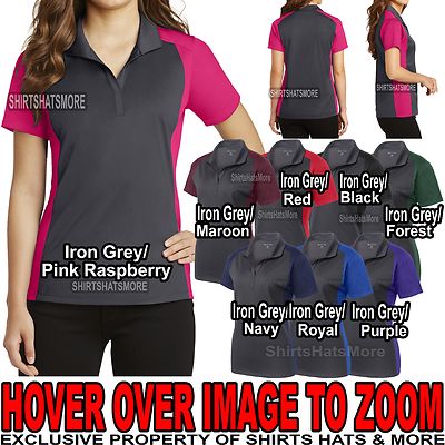 womens black polo shirt dri fit