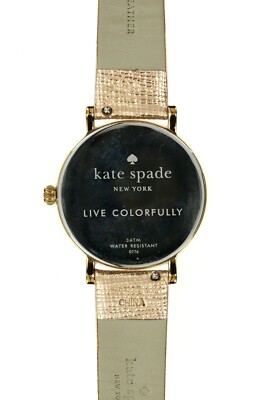 KATE SPADE Womens Metro Grand Rose Gold Leather Strap 34mm  display picture 1