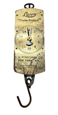 Large RARE Antique Larro "Farm-tested"  R.H. Forschner Co. New York 60lbs Scale