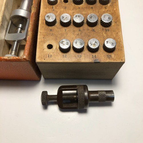 Vintage Watch Crown Reaming Outfit Watchmaker Tools Tap & Drill Set - Picture 4 of 7