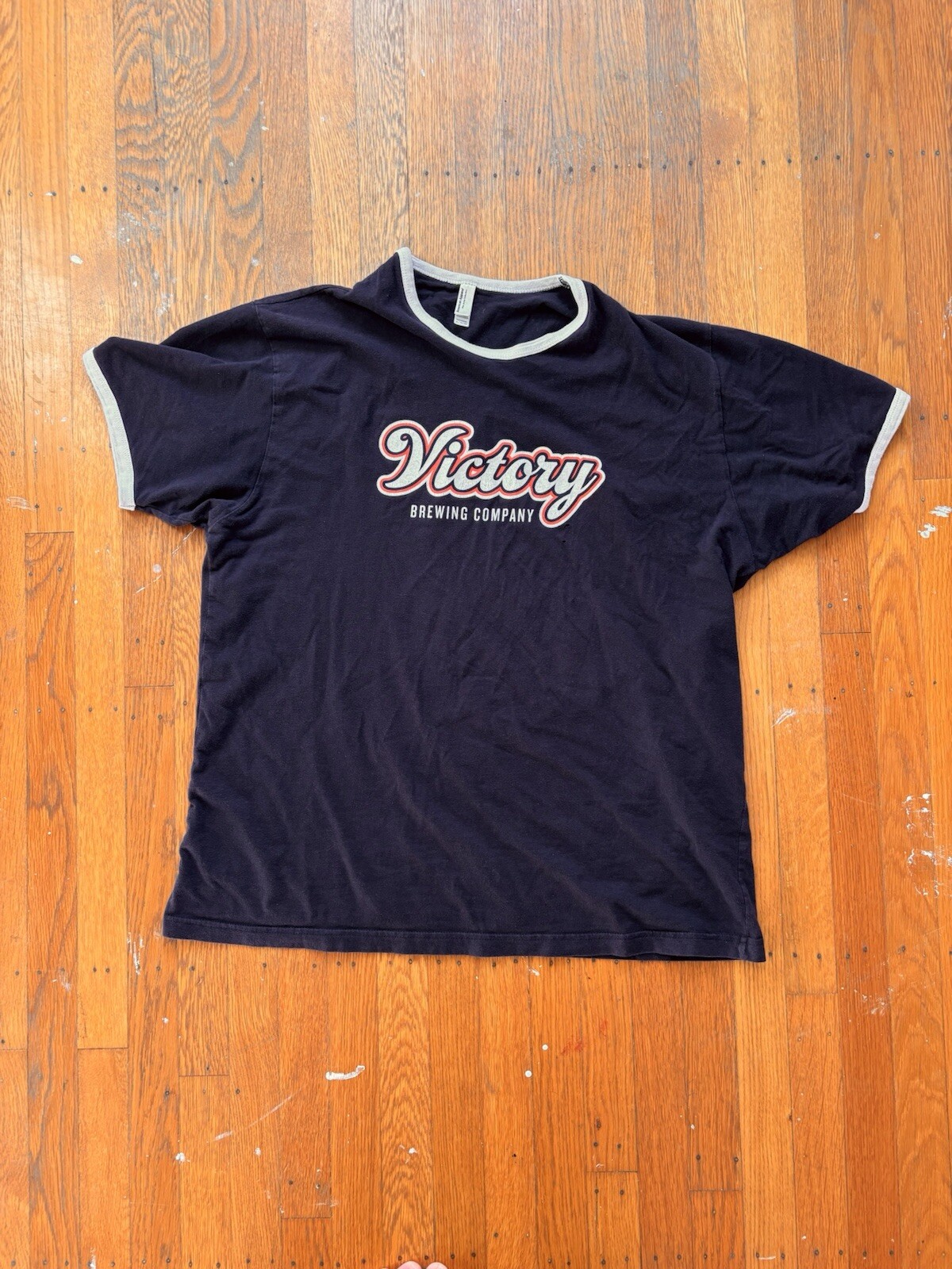 Vintage Brewing Co Ringer Tee Retro Beer Lover Graphic T-Shirt