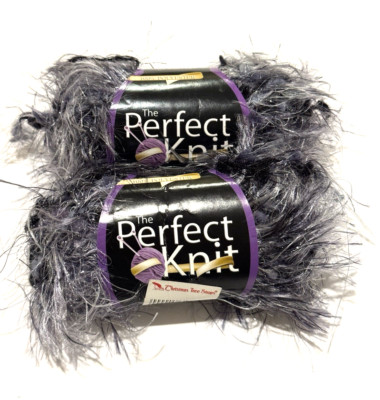 The Perfect Knit Yarn 020201687 Polyester Sparkle Knitting Lot of 2 UNUSED READ