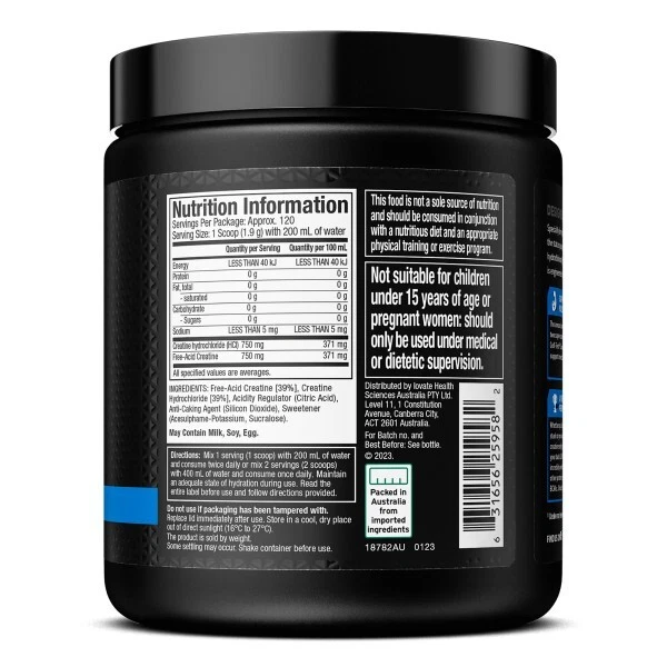 MuscleTech IsoWhey 100% WPI Isolate, 5lbs (2.3kg), Vanilla, S/Bottle, Creactor - image 4 of 4