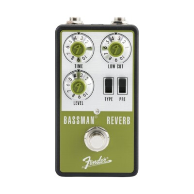 FENDER Bassman Reverb   Type & Pre   Time, Low Cut, Level   Basseffektgerät