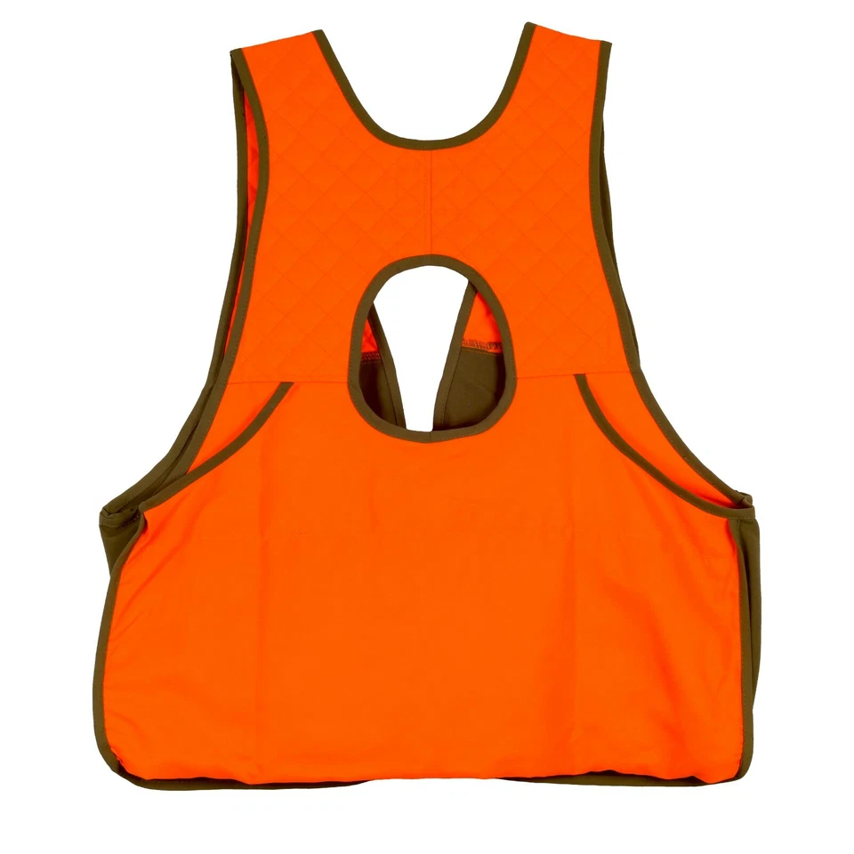 Gamehide Men's Ultra-Lite Upland Hunting Gamebird Vest - Tan/Blaze Orange - Image 2 of 2