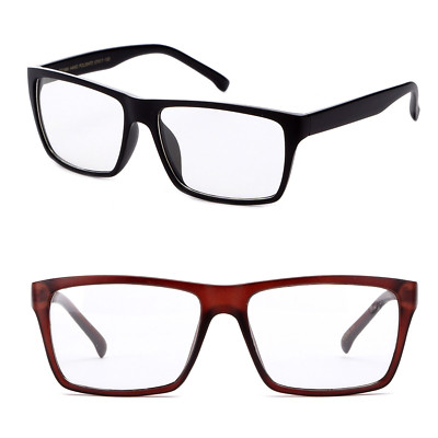 Nerdy Clear Lens Glasses Big Lens Geek Over Sized Fashion Clear Glasses Unisex