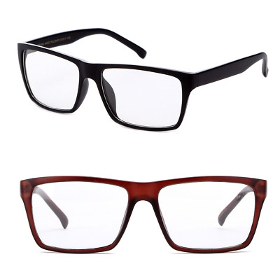 #ad Nerdy Clear Lens Glasses Big Lens Geek Over Sized Fashion Clear Glasses Unisex $9.99