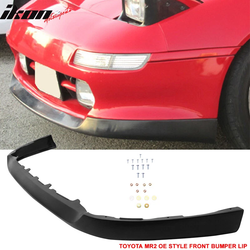 Fits 91-95 Toyota MR2 SW20 OE Style Front Bumper Lip Spoiler Unpainted Black PU