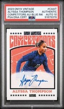 2023 Onyx Competitors AUTO Blue Ink /50 ALYSSA THOMPSON Soccer USNWT PSA 10 DNA