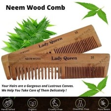 Neem wood comb Handmade Natural Kohomba Wooden Comb Unisex Health Care Hair Head