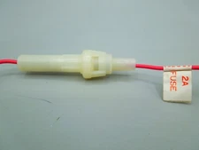 Inline Round Glass Fuse Holder  (QTY 5)