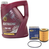 MotoröL Set 5W-40 5 Liter + ÖLfilter SH 4784 P FüR Audi Opel Vectra Omega Astra