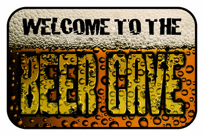 Blechschild 18x12 Bier welcome to the beer cave Wand Deko Bar Kneipe Sammler Ges