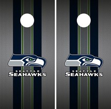 Seattle Seahawks Cornhole Wrap NFL Team Flag Game Skin Board Set Vinyl Art CO121