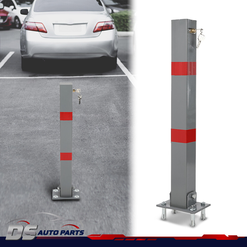 FOLDING PARKING BARRIER LOCKABLE CAR BOLLARD DRIVEWAY CAR SAFETY SECURITY POST