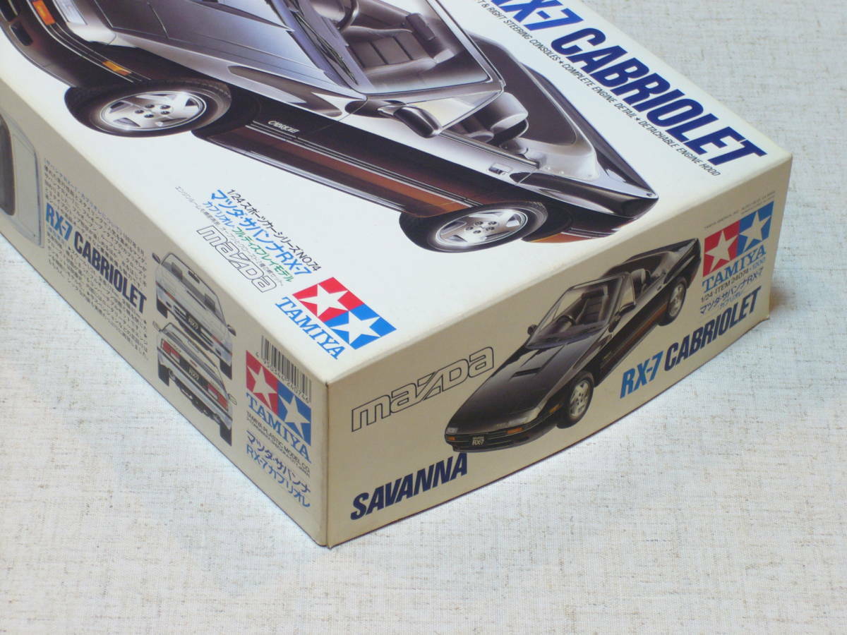 Tamiya Mazda Savanna RX-7 Cabriolet 1/24 Sports Car Series 74 Model Kit  #20705