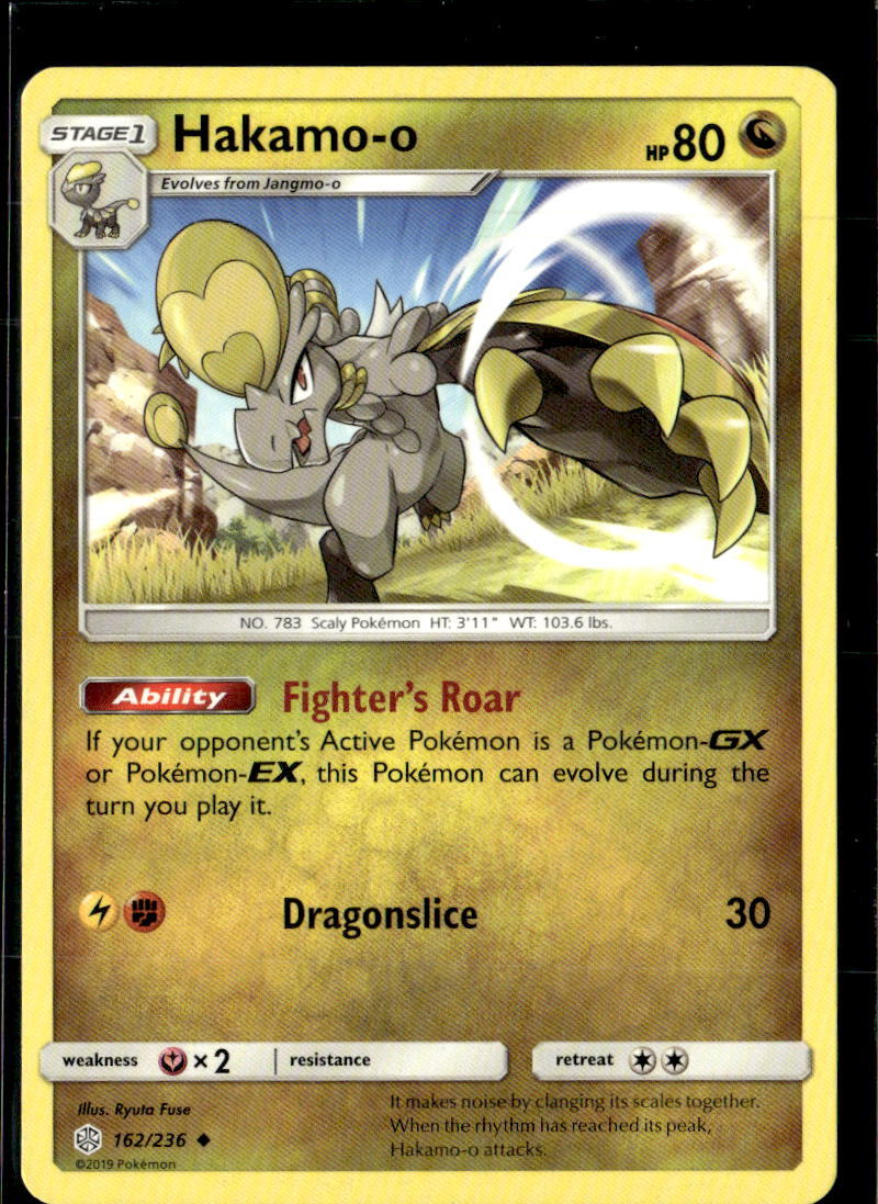 Pokemon Hakamo-o 162/236 Cosmic Eclipse Non Holo Uncommon 2 Card Lot
