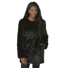 New Metaphor Women's Faux Fur Coat Black Variety Sizes Msrp $140.00
