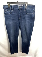 Joes Jeans Womens Straight Jeans Size 32x28 Blue School College Streetwear City