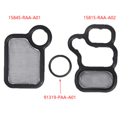 VTEC Magnetventil Dichtungssatz für Honda 15815RAAA02, 15845RAAA01, 91319PAAA01