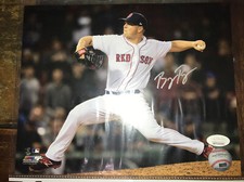 Bobby Poyner Boston Red Sox 8x10 Photo Signed W/ JSA CERTIFICATION # WWP 309354