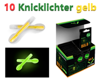 10 Knicklichter Comet Bulb 4,5 X 37 Mm Angeln Bissanzeiger Nachtangeln Aal