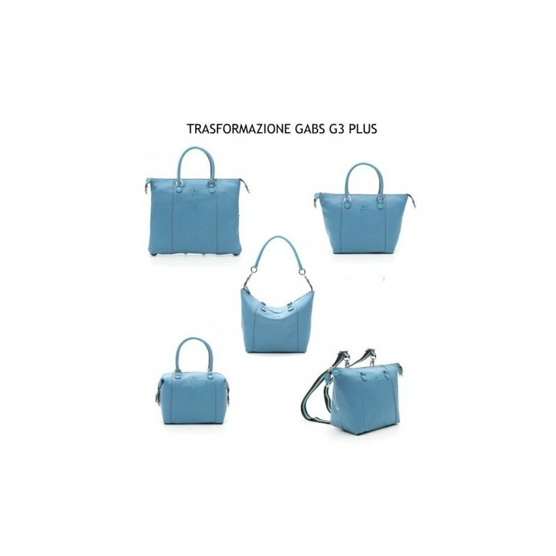 GABS G3 PLUS borsa zaino donna in pvc e pelle trasformabile tg L