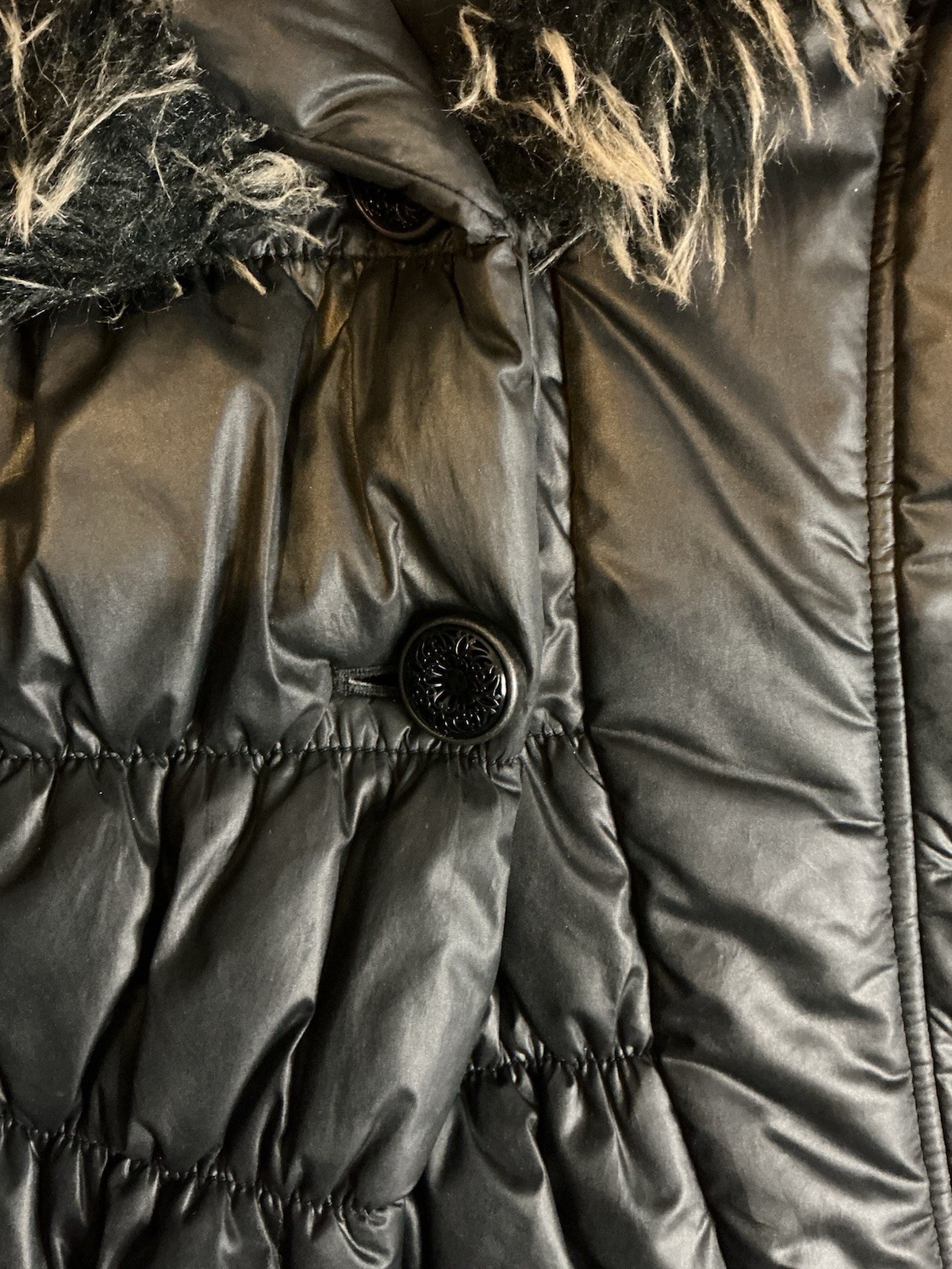 Per Una Ladies Fitted Jacket Coat Black Size Medium image 2