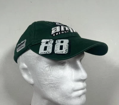 Dale Earnhardt Jr Amp Energy Hat Cap Strap Back Mens One Size Green NASCAR - Image 1 of 4