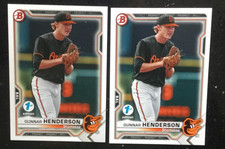 LOT OF 2, 2021 GUNNAR HENDERSON 1ST EDITION BFE-49