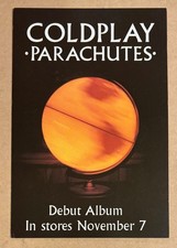 Coldplay - Parachutes RARE promo postcard '00