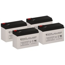 SigmasTek SP12-7.5 T2 Battery Set of 4 for Para Systems Minuteman MCP 1000 UPS