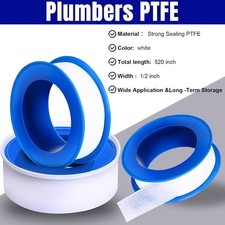 10 pcs Plumbers PTFE Tape 1/2" W x 520" L Pipe Thread Seal Tape,Teflon Tape