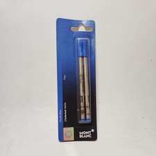 Mont Blanc Rollerball Refill, Fine 2X1, Pacific Blue 105163 