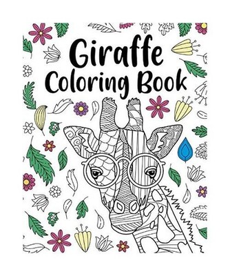 Giraffe Coloring Book: Animal Coloring Book, Floral Mandala Coloring Pages, Gira