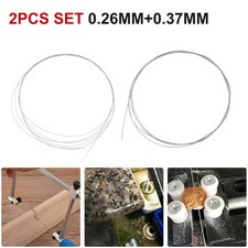 For Cutting Gemstones Saw Blades Cutting Wire 1M Length 2pcs Set Diamond