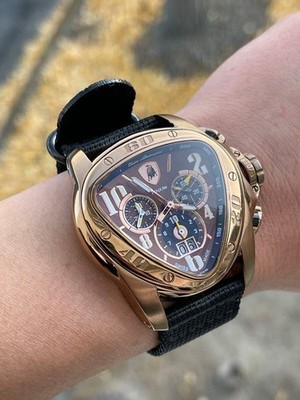 Tonino Lamborghini Chronograph Wristwatch Stainless Steel Analog