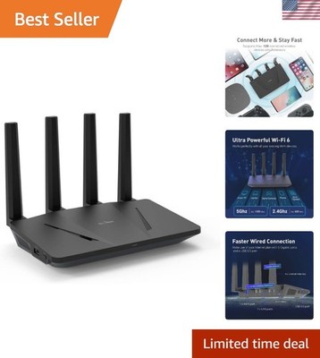 GL.iNet GL-AX1800(Flint) WiFi 6 Router -Dual Band Gigabit Wireless Internet R