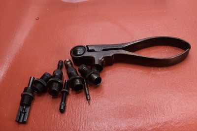 Vintage Lyman Ideal 22 Hornet Reloading Tool with Dies used well worn
