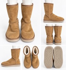 Koolaburra by UGG Women  s Size 8 Chestnut Suede Shearling Boots Gently Used