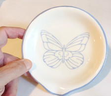 New Dolly Parton Spoon Rest Blue Butterfly Nwt