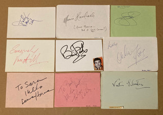 MUSIC CLEAROUT 71 Genuine Signed Album Pages Cards LOW START CAv