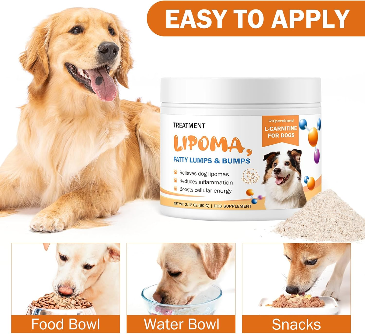 Dog Lipoma Treatment, L-Carnitine Supplement for Dogs, Helps Shrink Fatty  Lumps