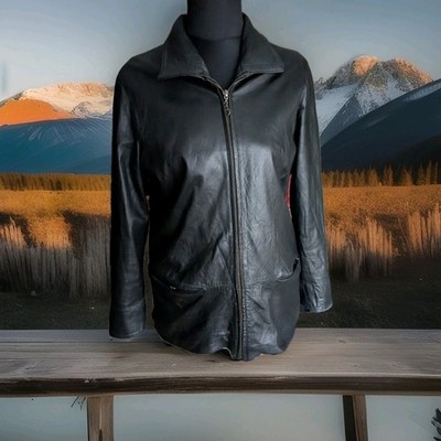 Echt Lederjacke...Damen...40...schwarz...Vintage...