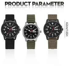 C # itizen Style Herren Eco-Drive Weekender Garnison Feld Quarzuhr Nylonband DE