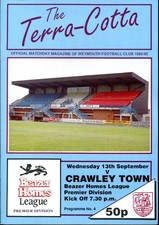 Weymouth v Crawley Town 13/09/89 Southern League Premier